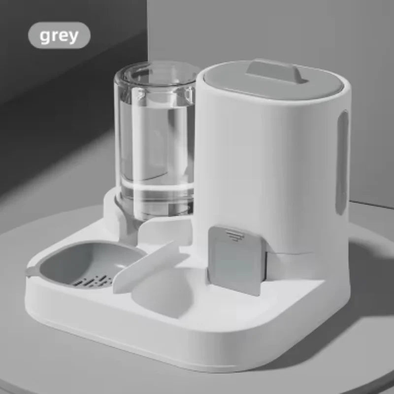Cat Water Feeder And Food Bowl Two In One Dispenser