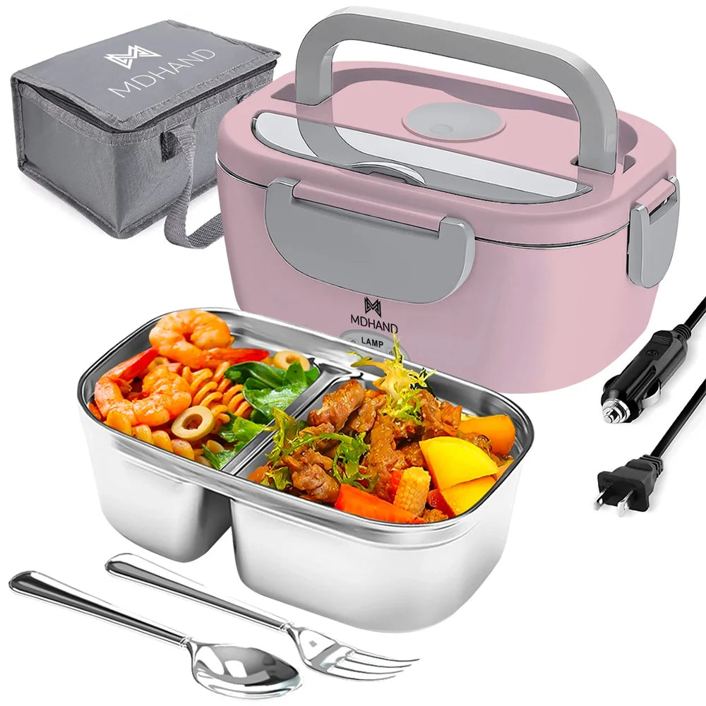 Electric Lunch Box Warmer 65W Portable Food Heater Leakproof