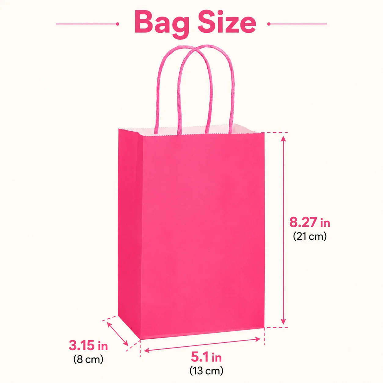Kraft Paper Gift Bags 90 Pcs With Handles For Weddings And Parties