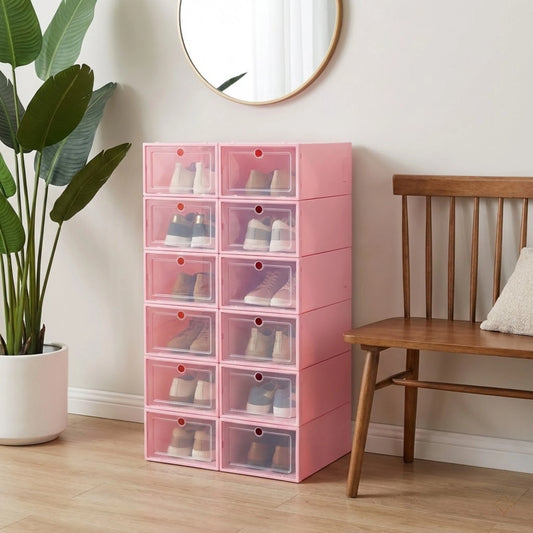 Bymaocar 24 Piece Shoe Organizer System For Sneakers And Heels