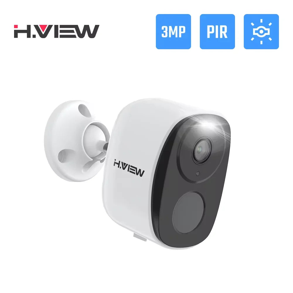 H.VIEW PIR Battery Powered Wireless Outdoor 2K 3MP Security Camera