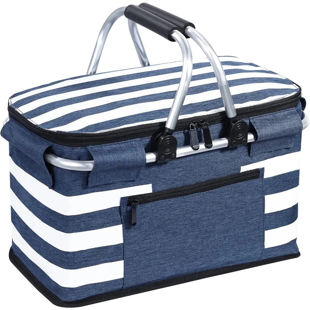 NBVCX Collapsible Leakproof Insulated Cooler Basket For Travel