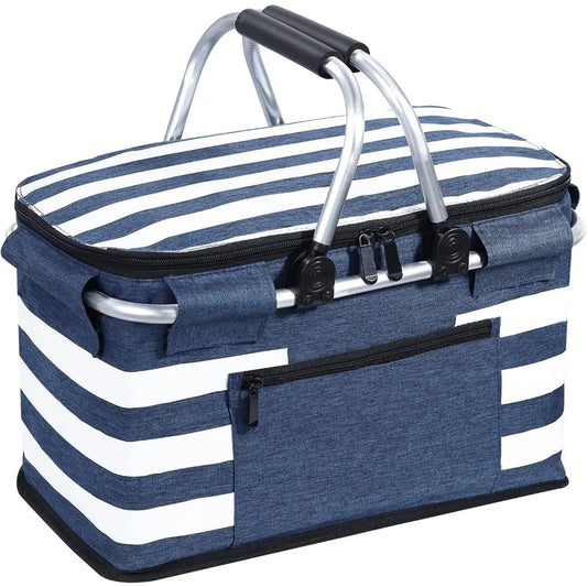 NBVCX Collapsible Leakproof Insulated Cooler Basket For Travel