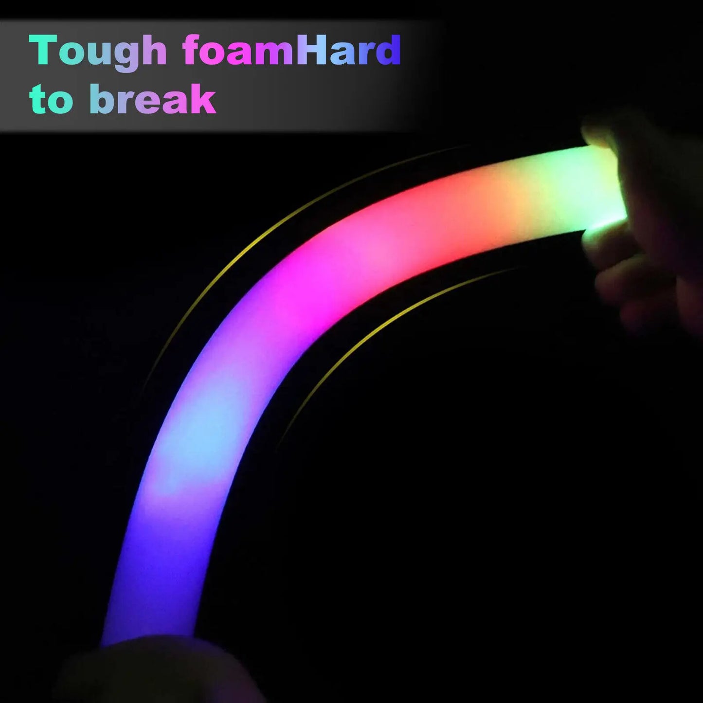 Jianyana LED Glow Sticks 100 Pcs Light Up Cheering Sticks