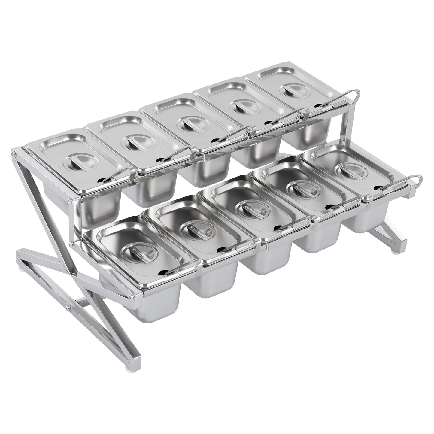 Expandable Stainless Steel Spice Rack Organizer for Seasonings and Spices