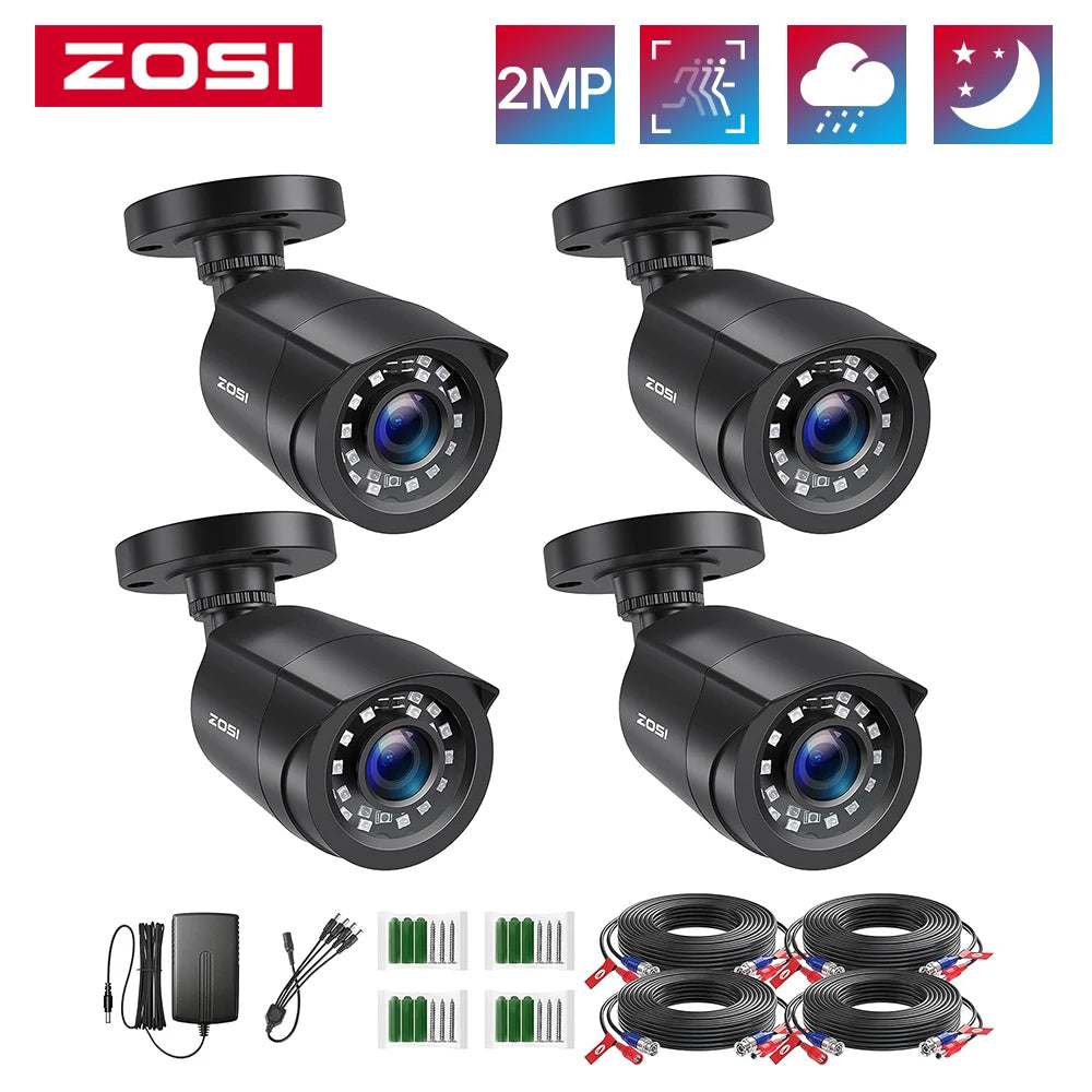 ZOSI 1080P TVI Security Cameras Analog CCTV DVR