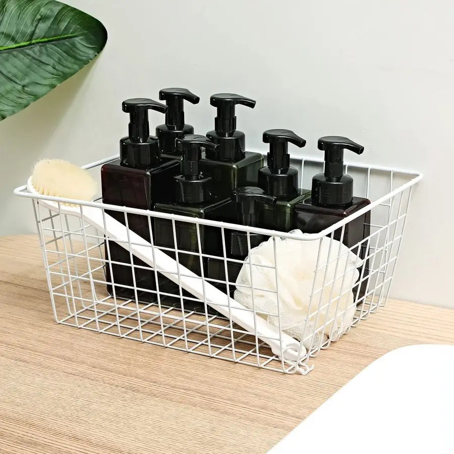 Upright Freezer Storage Baskets Set of 4 for Pantry Organization