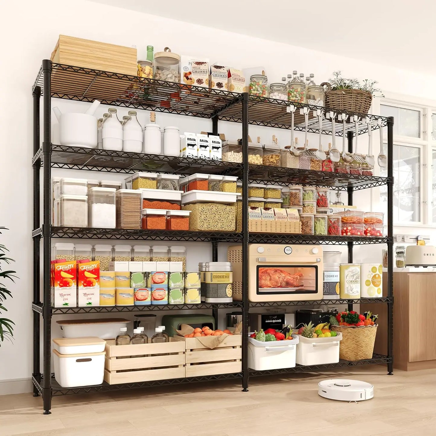 TWISTER.CK Heavy Duty Metal Storage Shelving Unit Industrial
