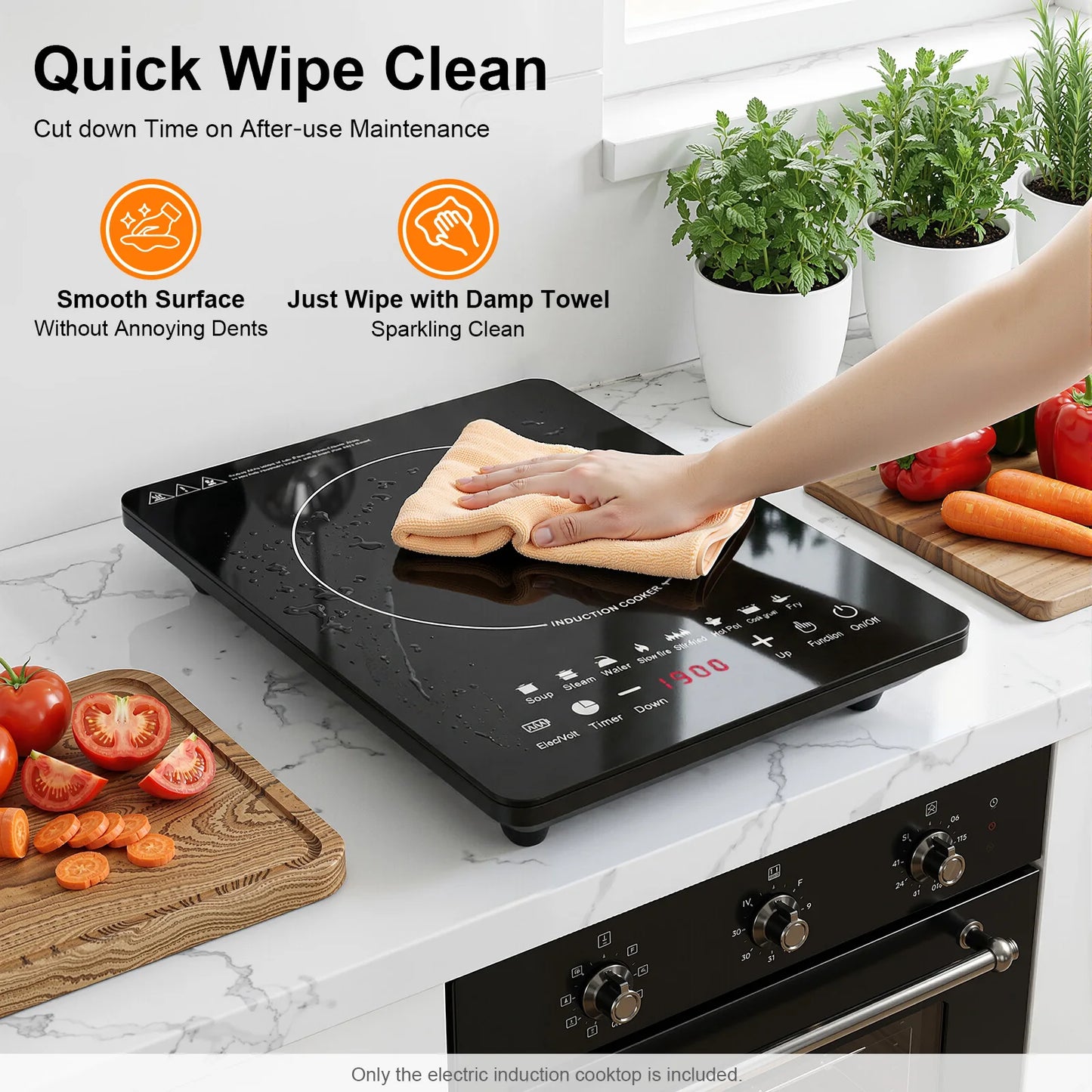 Portable Electric Induction Cooktop With Timer And 8 Power Levels