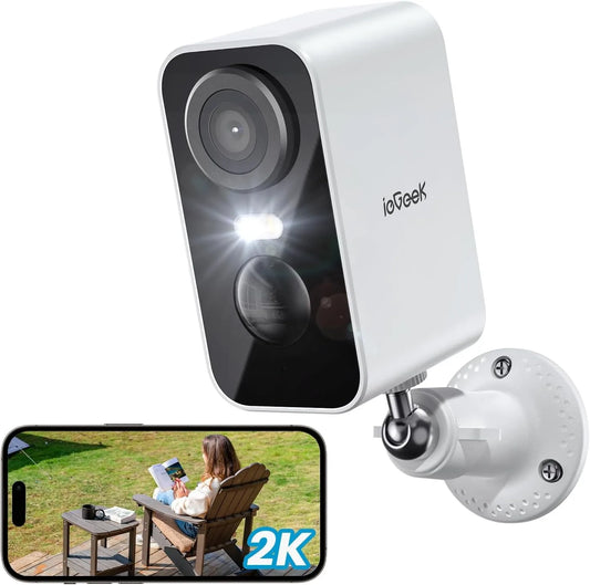 IEGeek 2K Wireless Security Camera Outdoor Night Vision WiFi