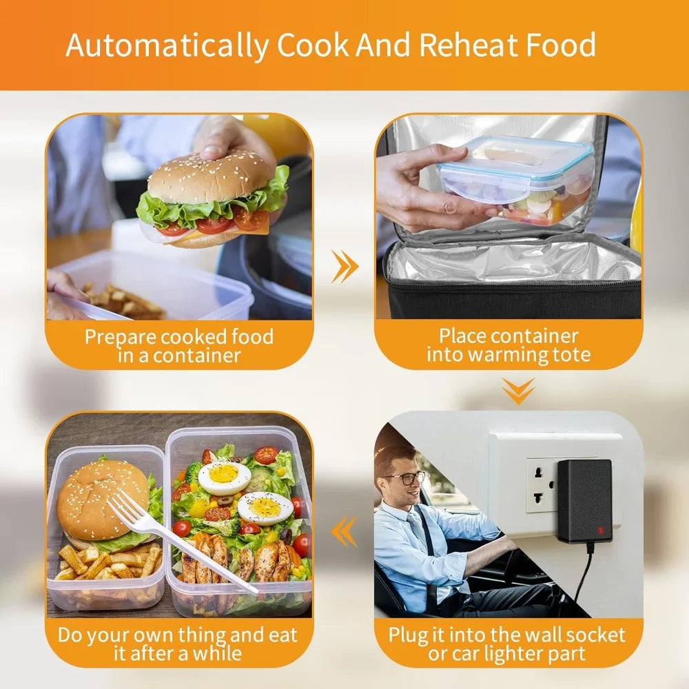 Nbvcx Portable 3 In 1 Electric Food Warmer