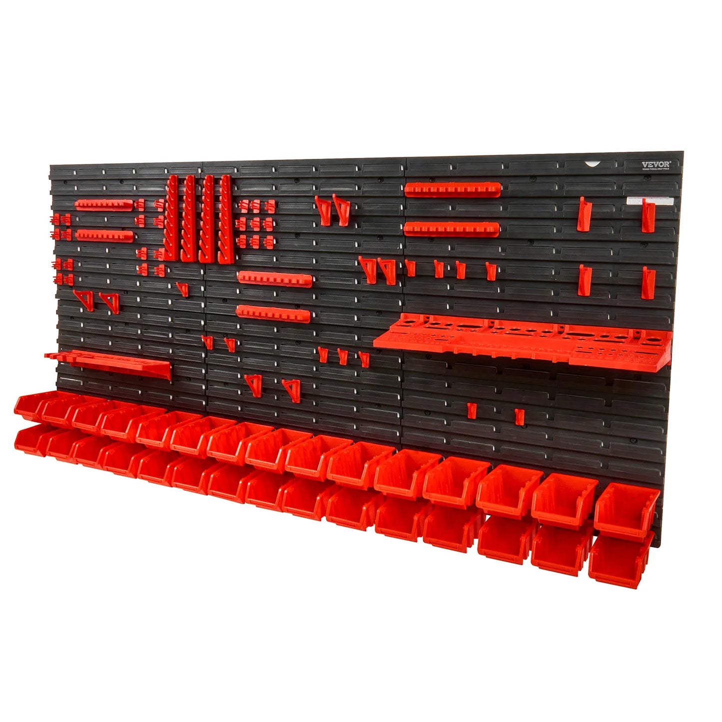 SucceBuy Wall Mounted Storage Bins Organizer For Garage And Workshop