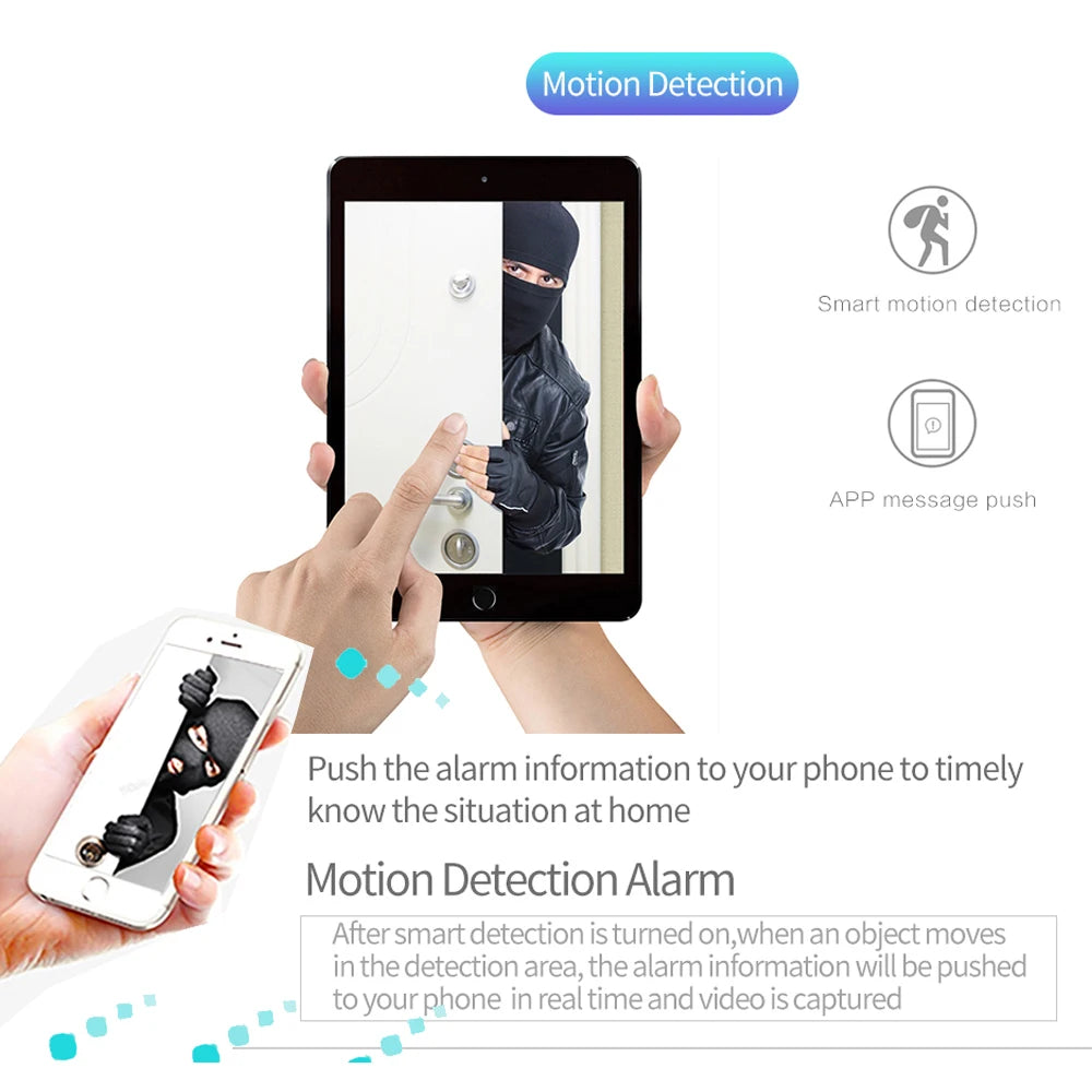 JIENUO 5MP WiFi Outdoor IP Camera 128G Night Vision Security