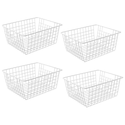 Upright Freezer Storage Baskets Set of 4 for Pantry Organization