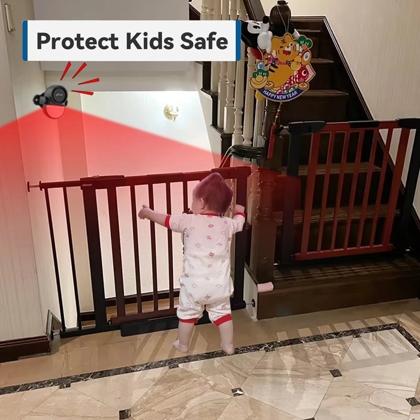 CPVan 433MHz Wireless Infrared Motion Detector Security Alarm 125dB