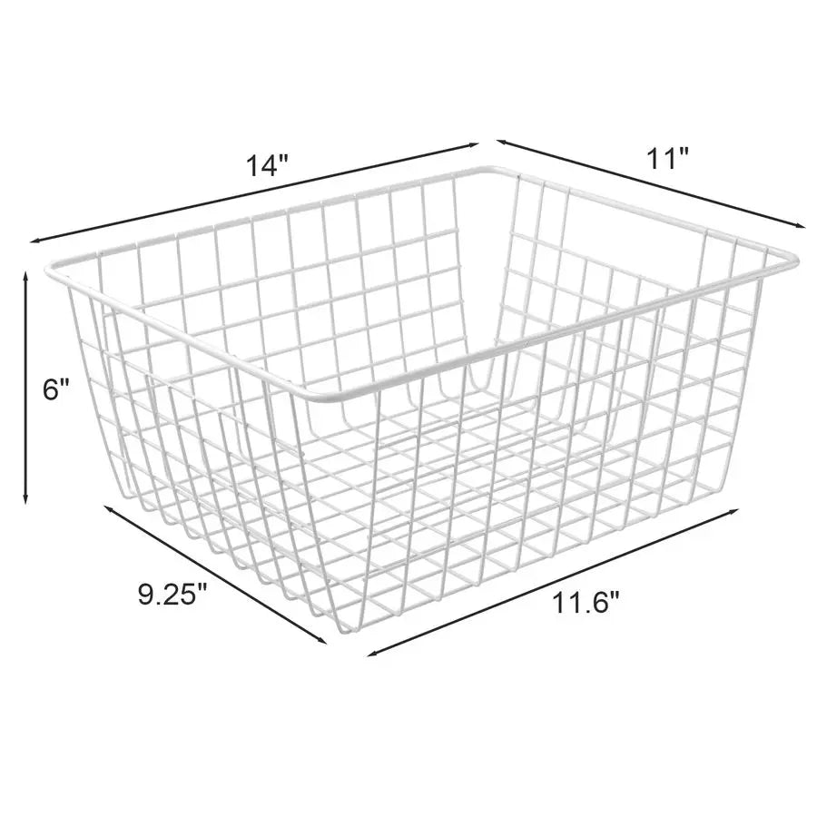 Upright Freezer Storage Baskets Set of 4 for Pantry Organization