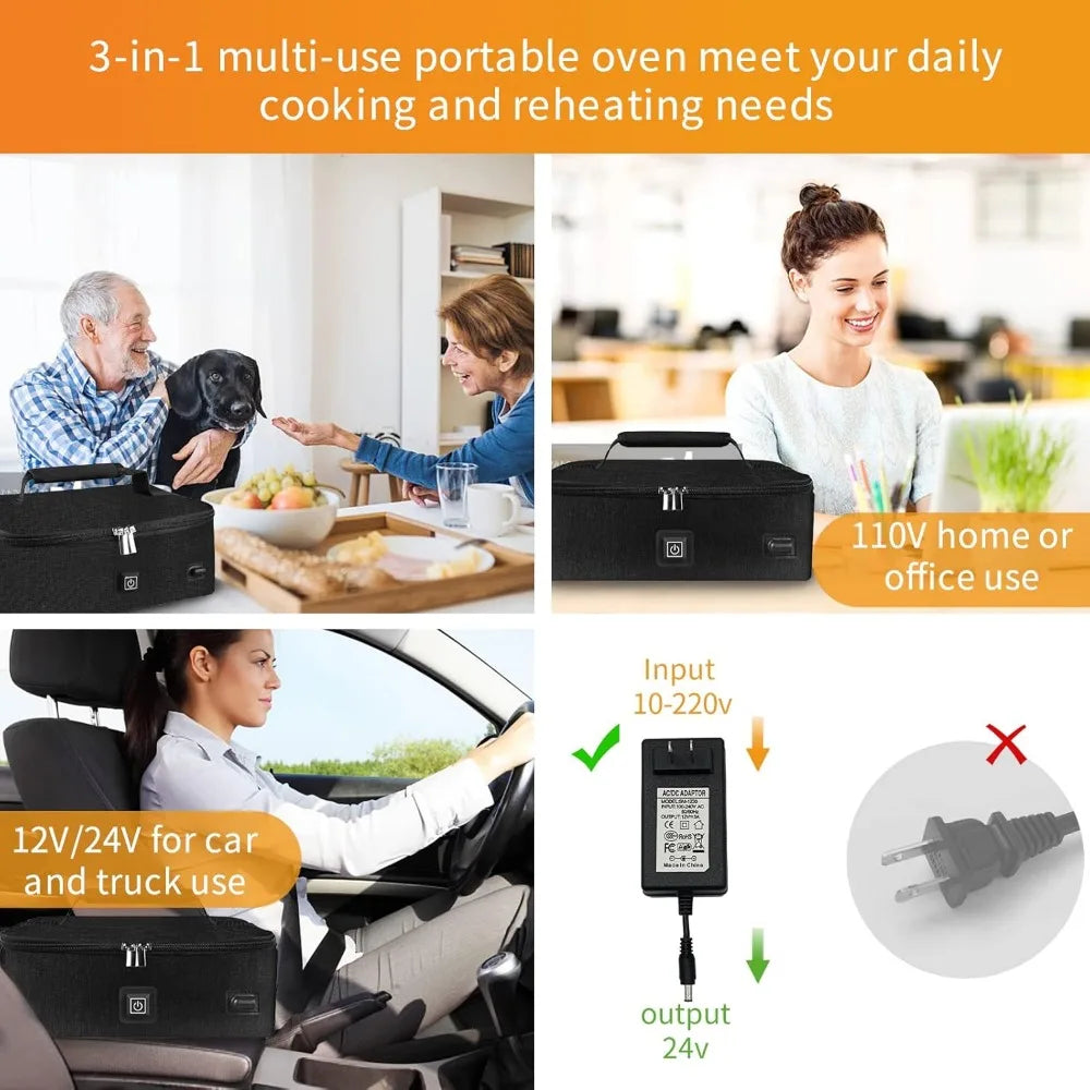 Nbvcx Portable 3 In 1 Electric Food Warmer