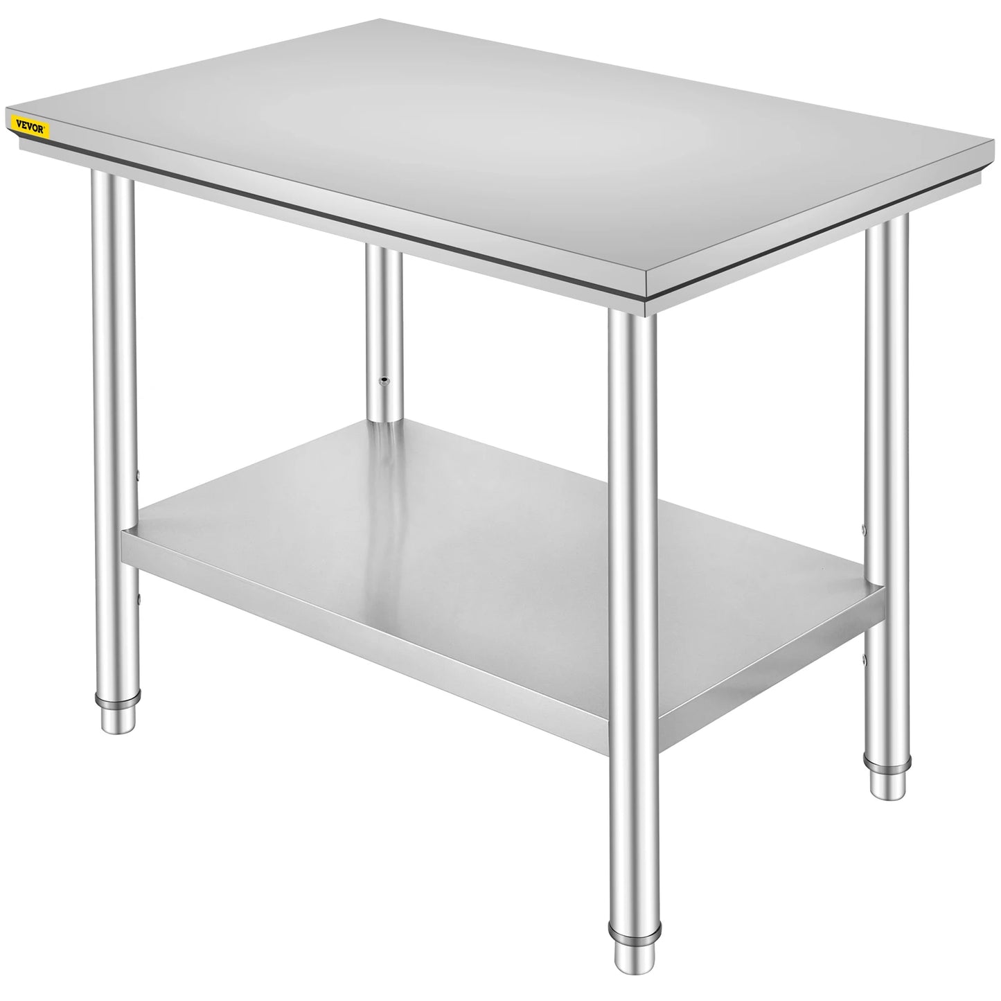 Stainless Steel Commercial Kitchen Work Bench With Undershelf Table