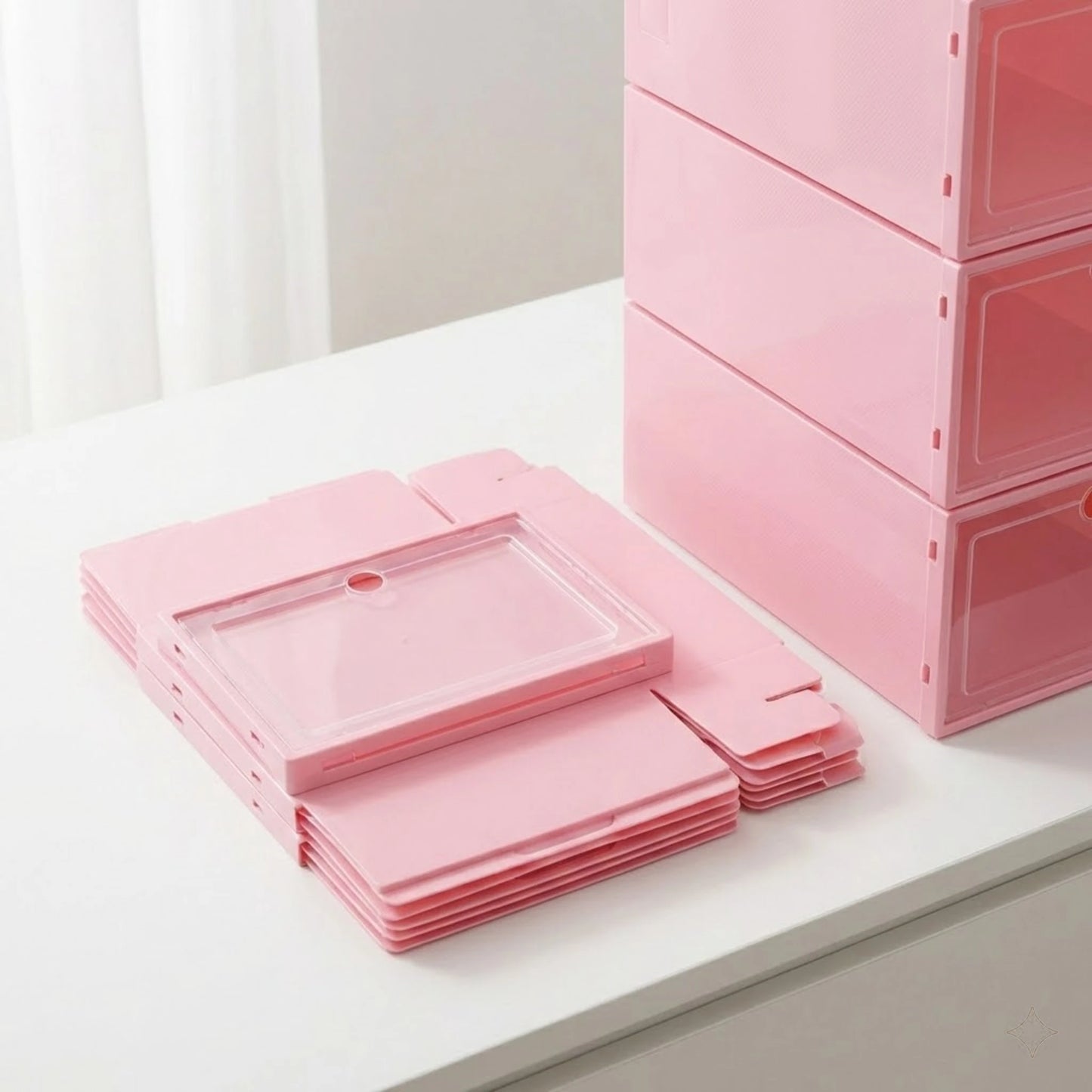 Bymaocar 24 Piece Shoe Organizer System For Sneakers And Heels