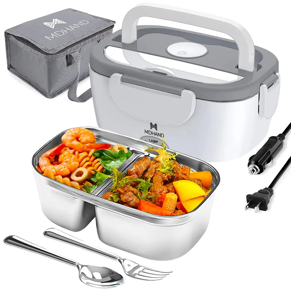 Electric Lunch Box Warmer 65W Portable Food Heater Leakproof
