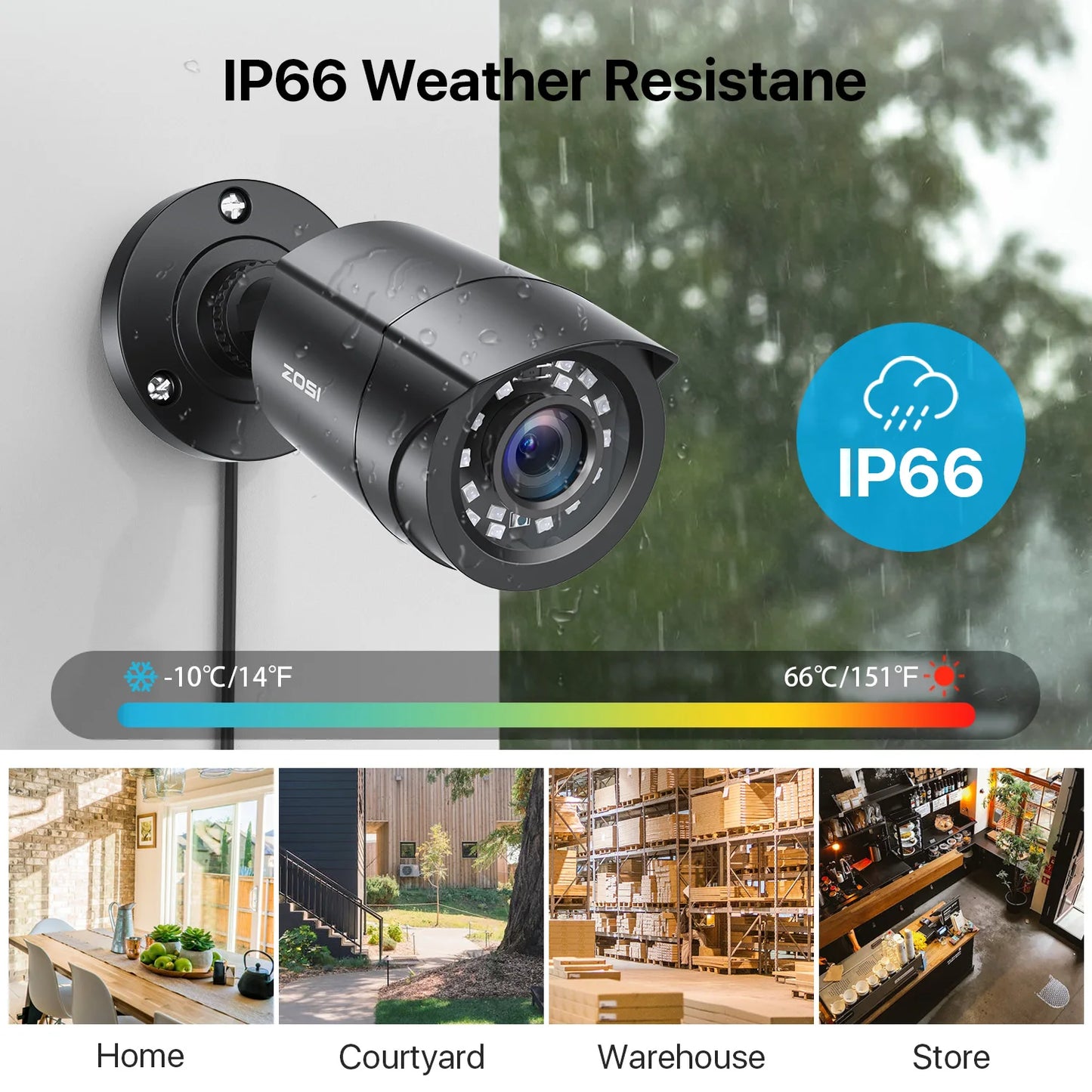 ZOSI 1080P TVI Security Cameras Analog CCTV DVR