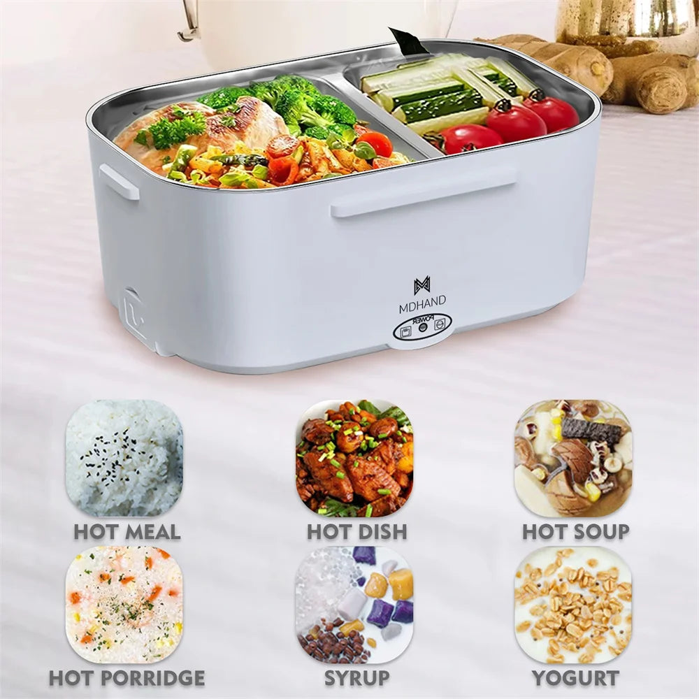 Electric Lunch Box Warmer 65W Portable Food Heater Leakproof