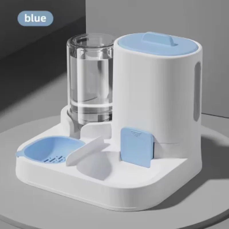 Cat Water Feeder And Food Bowl Two In One Dispenser