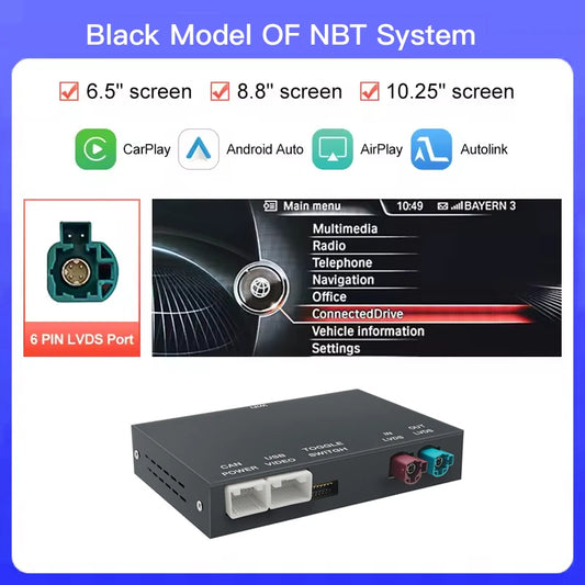 AUTOABC Wireless CarPlay And Android Auto For BMW 5 Series F10 F11