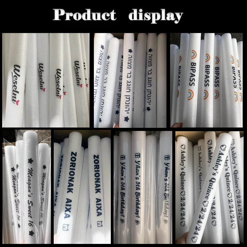 XinWen LC 30 Pack RGB LED Foam Sticks For Weddings And Parties
