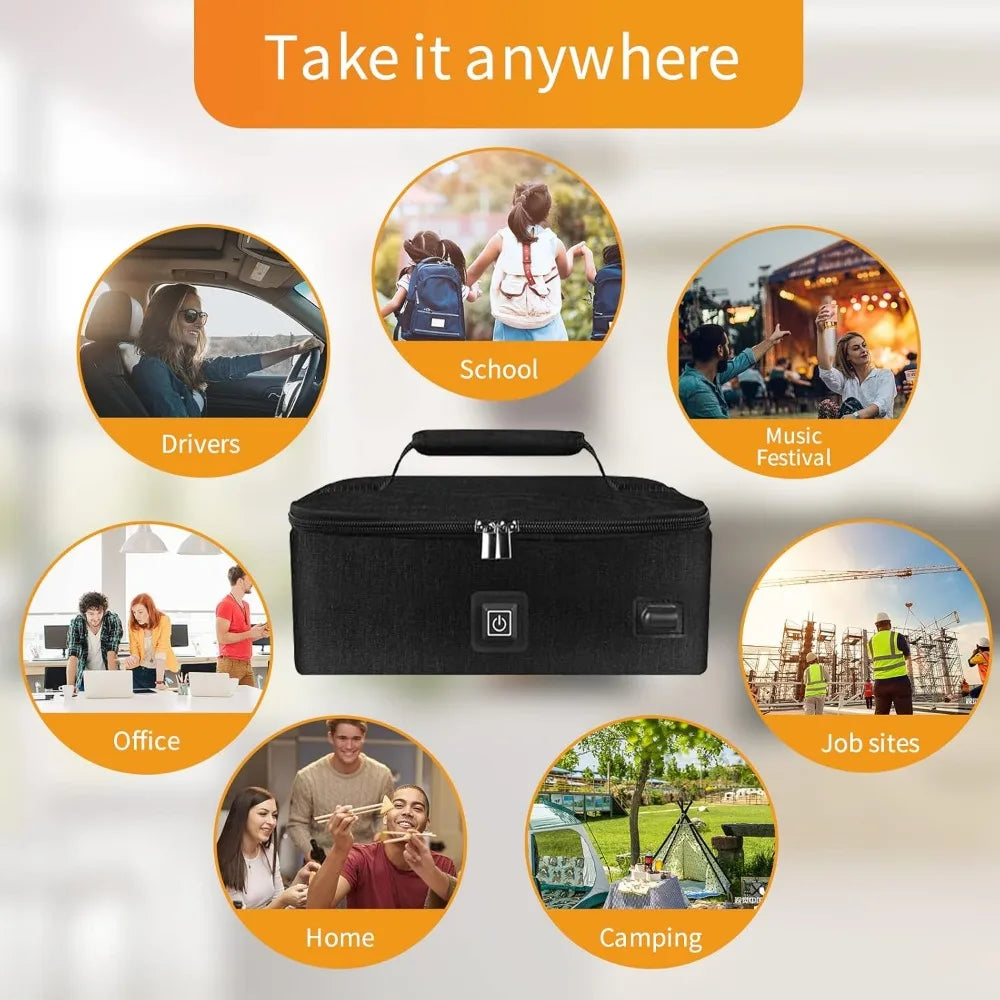 Nbvcx Portable 3 In 1 Electric Food Warmer