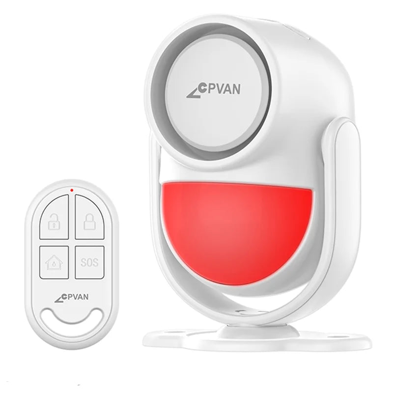 CPVan 433MHz Wireless Infrared Motion Detector Security Alarm 125dB