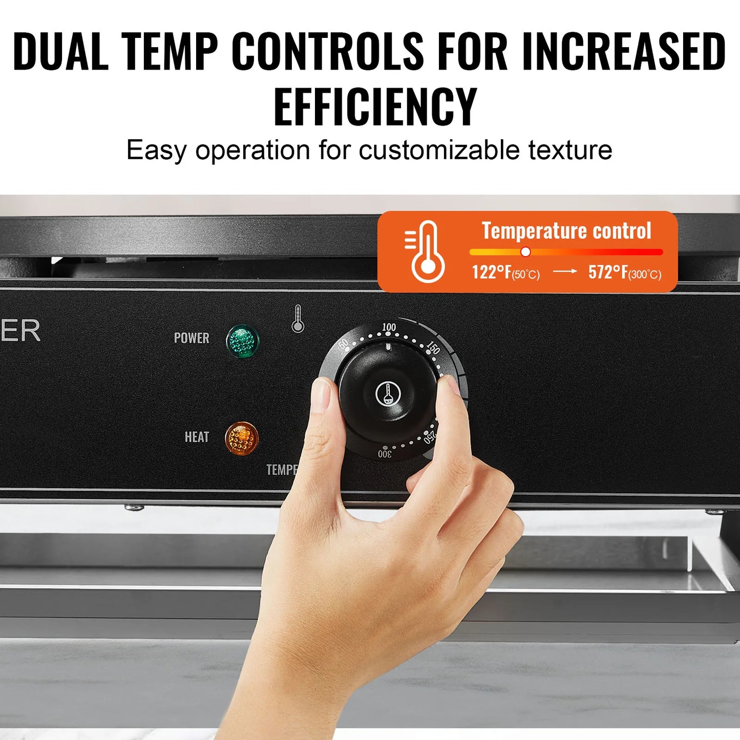 Double Head Electric Crepe Maker With Flat Plate Griddle Commercial