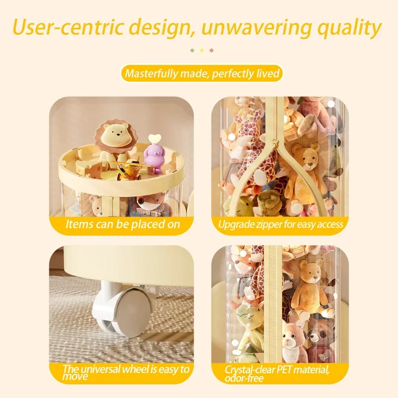 Guangdong Choice Doll Storage Box Transparent Plush Toy Organizer