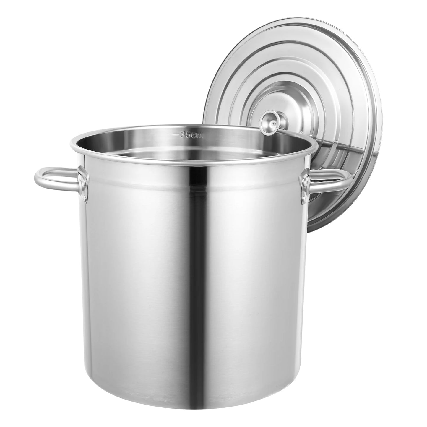 Stainless Steel Multi-functional Soup Pot With Cover and Handles Versatile Cookware