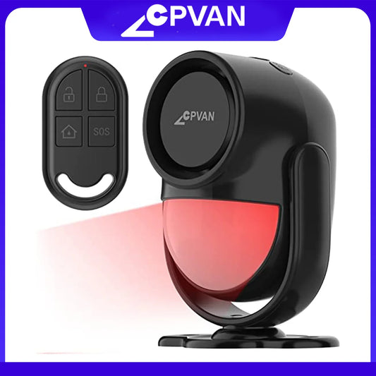CPVan 433MHz Wireless Infrared Motion Detector Security Alarm 125dB