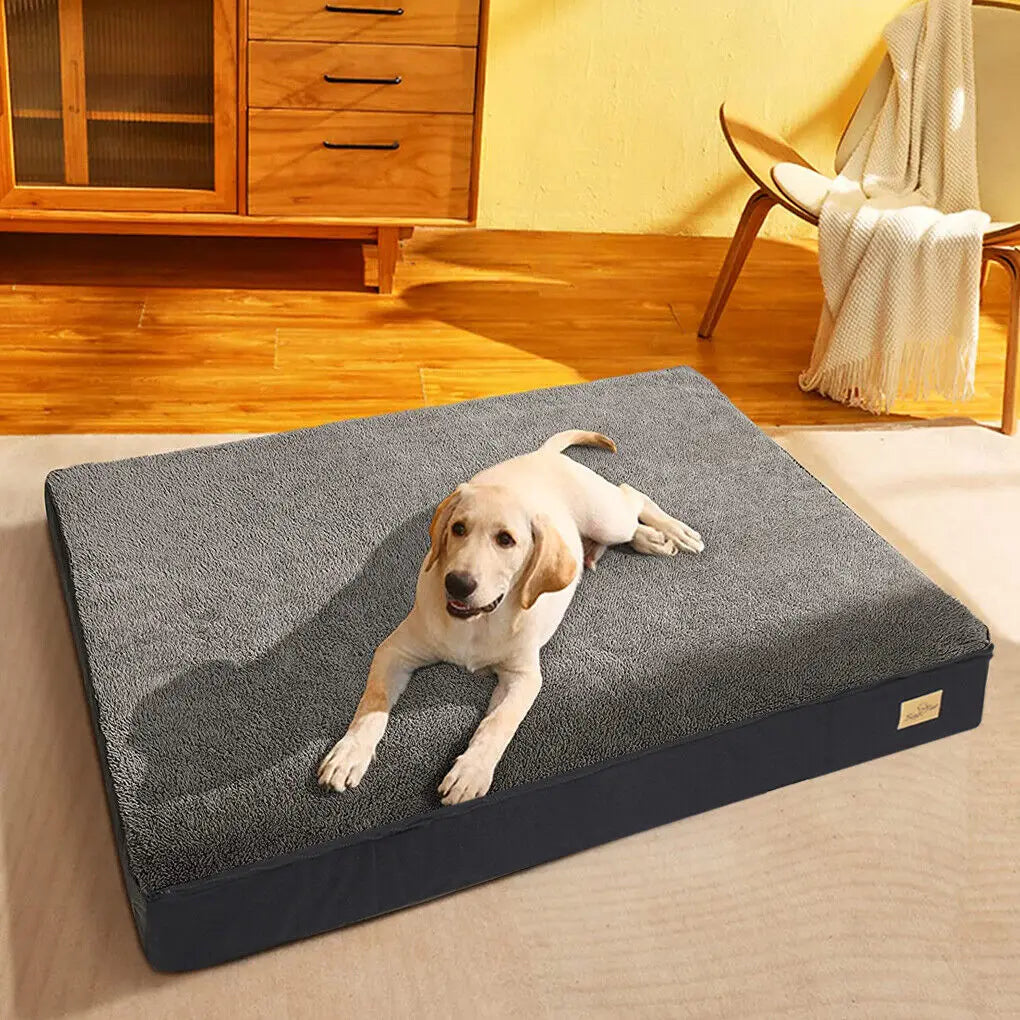 Dog Bed Orthopedic Memory Foam With Waterproof Washable Cover