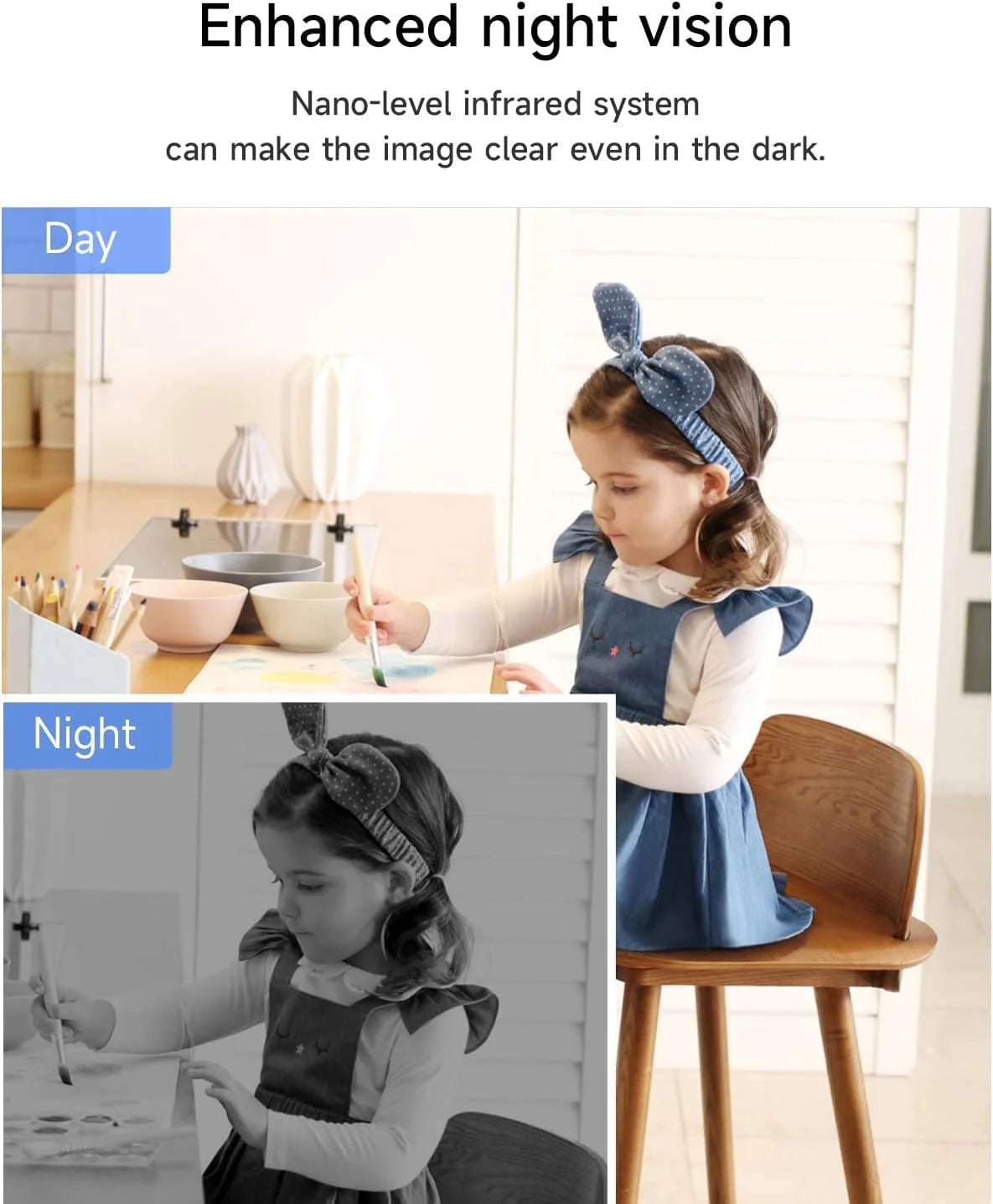 XIAOVV Indoor WiFi Surveillance Camera 2K With Motion Tracking