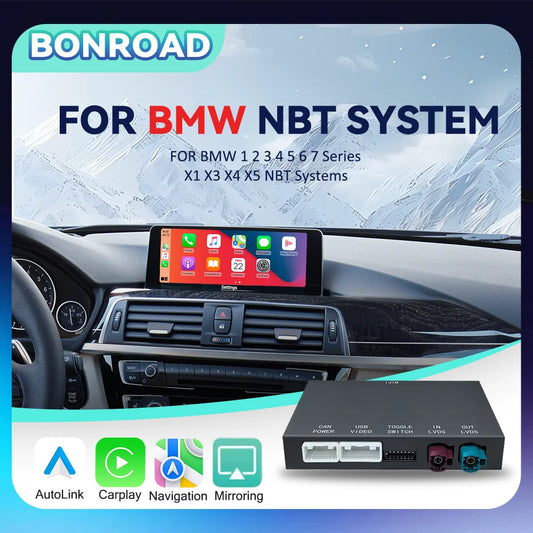 BONROAD Wireless CarPlay Android Auto AirPlay Mirroring Adapter For BMW